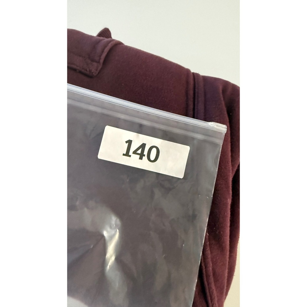 Nike Burgundy Sherpa Lined Fleece Vest Women's Size Large Full Zip Pockets - Picture 10 of 10